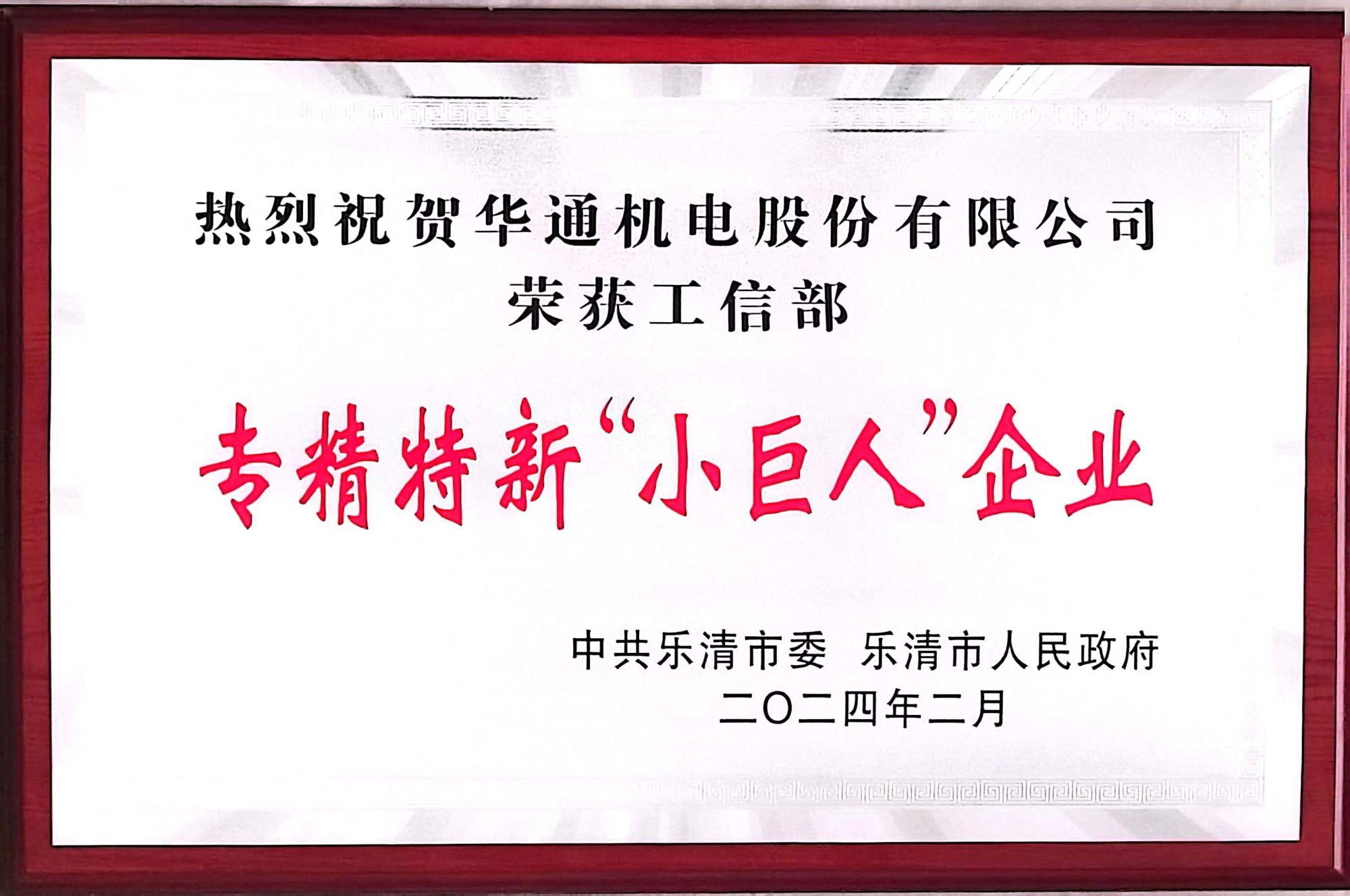 工信部專精特新“小巨人”企業(yè)